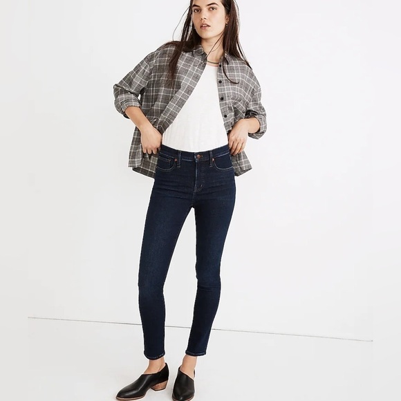 MADEWELL 9" Mid Rise Skinny Jeans Orland Wash Size 28 - Picture 1 of 13